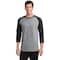 Port & Company® Core Blend 3/4-Sleeve Raglan Tee